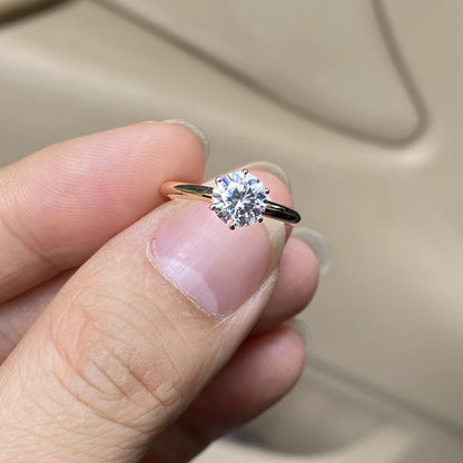 Bague de Fiançailles Meisidian – Un Éclat de Diamant 18K pour un Amour Éternel